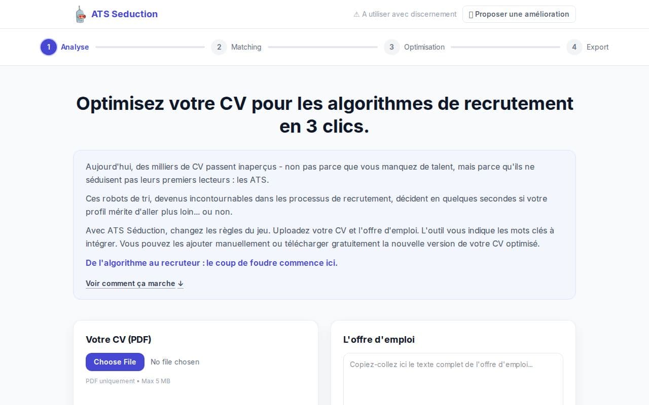Aperçu du site ATS Séduction