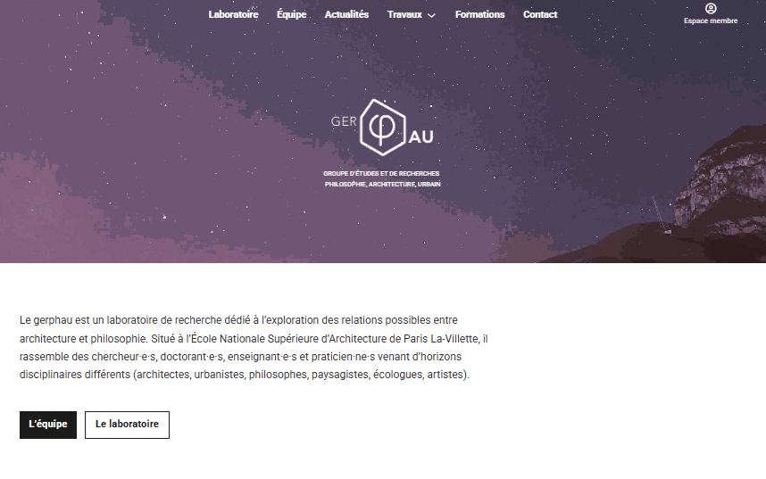 Aperçu du site GERPHAU