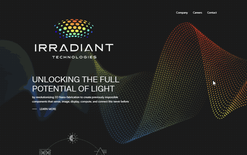 Aperçu du site Irradiant