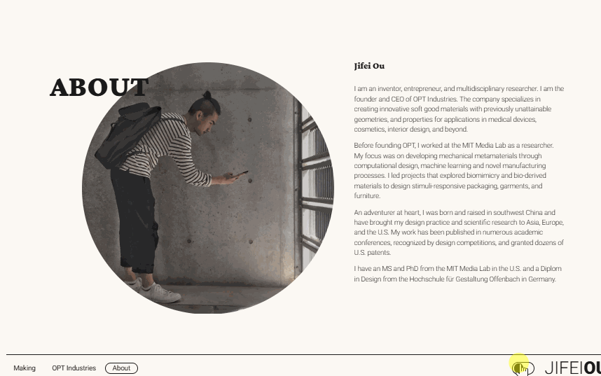 Aperçu du site Jifei
